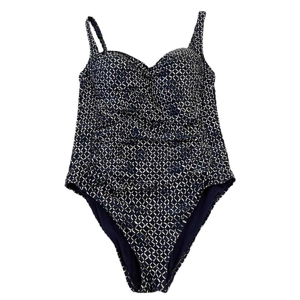 Niptuck One Piece Navy Swimsuit. Size 12